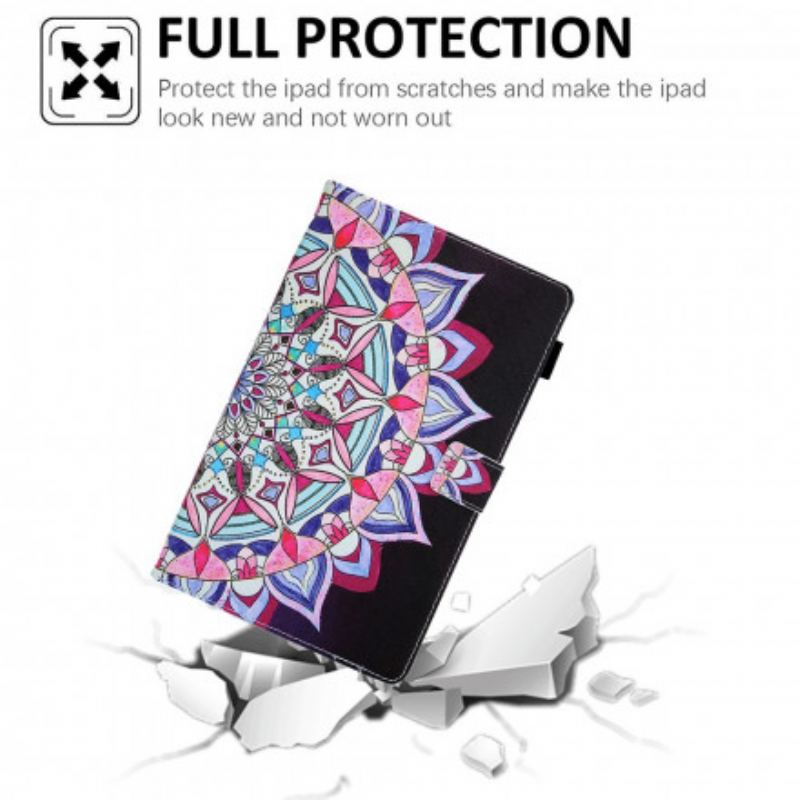 Læder Cover Samsung Galaxy Tab A7 (2020) Grafisk Mandala