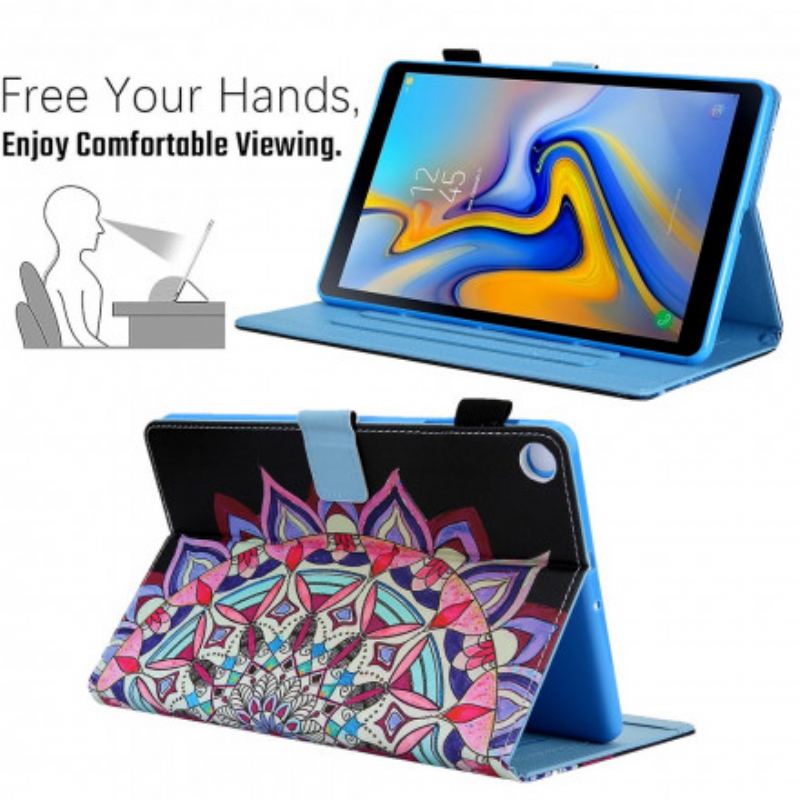 Læder Cover Samsung Galaxy Tab A7 (2020) Grafisk Mandala