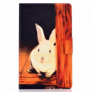 Læder Cover Samsung Galaxy Tab A7 (2020) Kanin