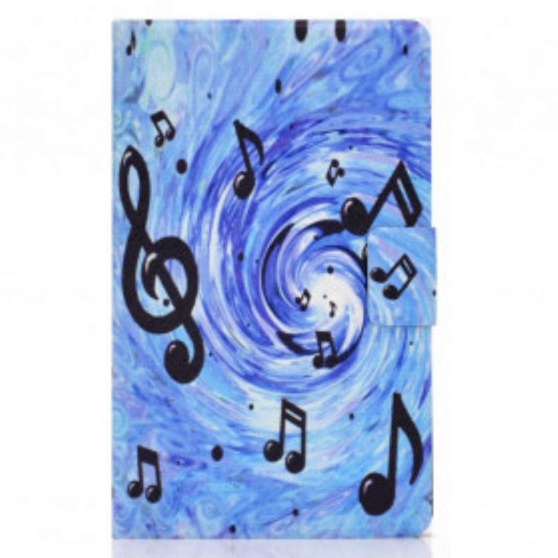 Læder Cover Samsung Galaxy Tab A7 (2020) Musik Noder