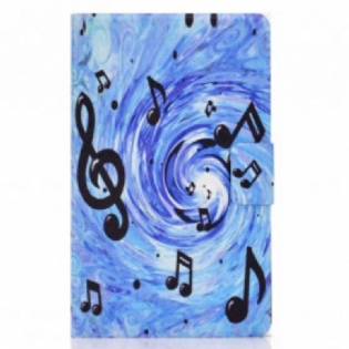 Læder Cover Samsung Galaxy Tab A7 (2020) Musik Noder