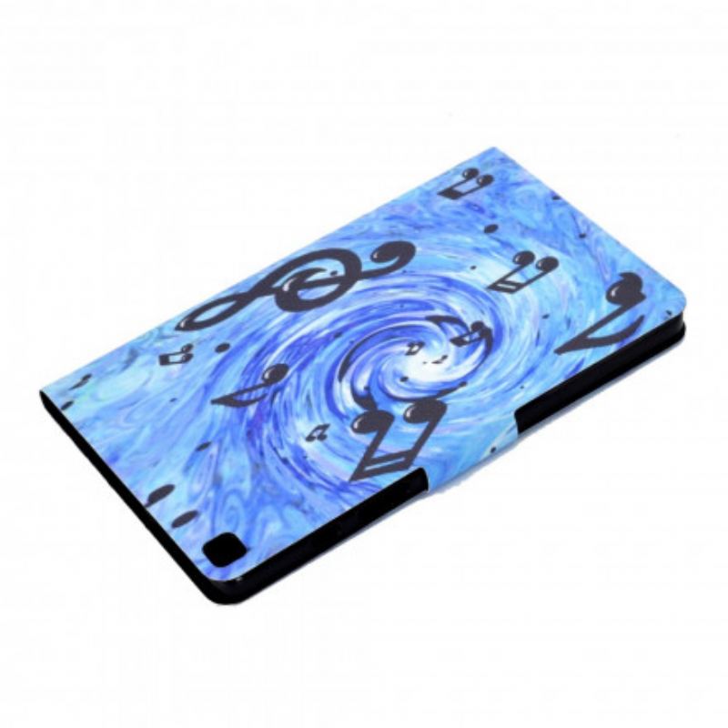 Læder Cover Samsung Galaxy Tab A7 (2020) Musik Noder