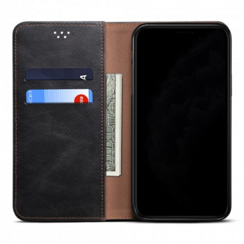 Cover Vivo V21 5G Flip Cover Voksbehandlet Kunstlæder