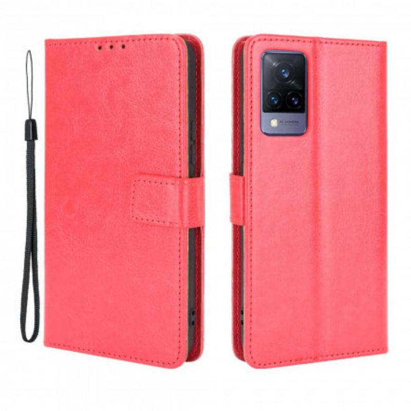 Flip Cover Vivo V21 5G Prangende Kunstlæder