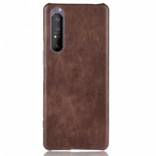 Cover Sony Xperia 1 II Litchi Læder Effekt