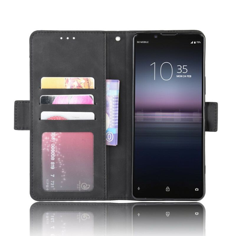 Læder Cover Sony Xperia 1 II Multi-card Premier Class