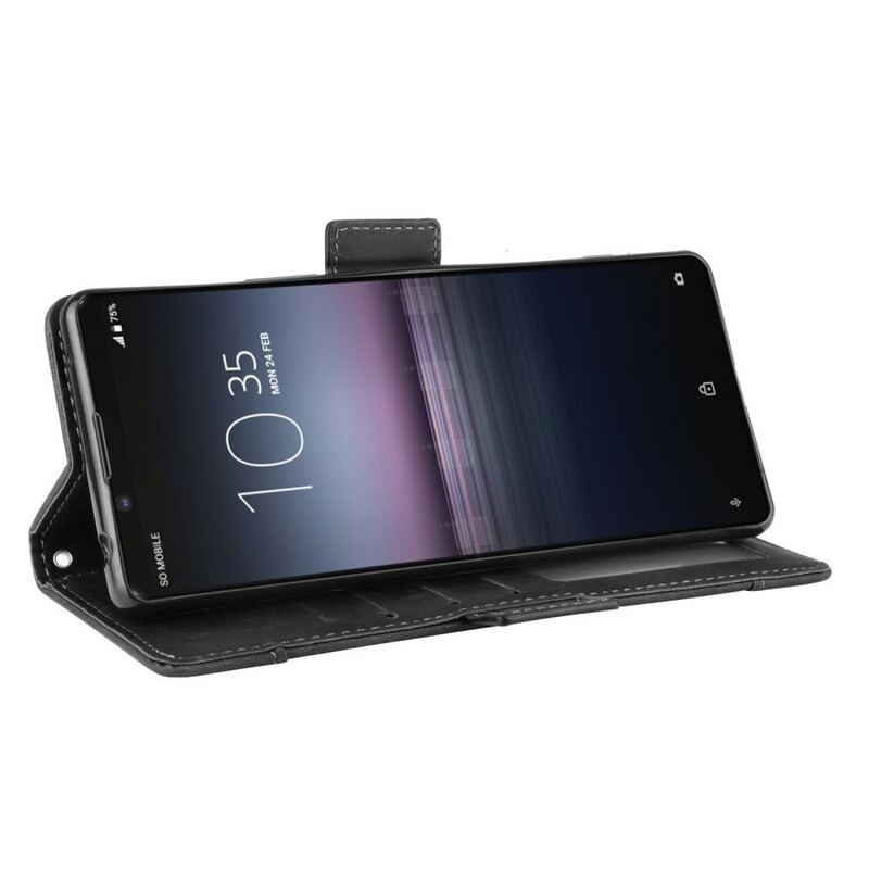 Læder Cover Sony Xperia 1 II Multi-card Premier Class