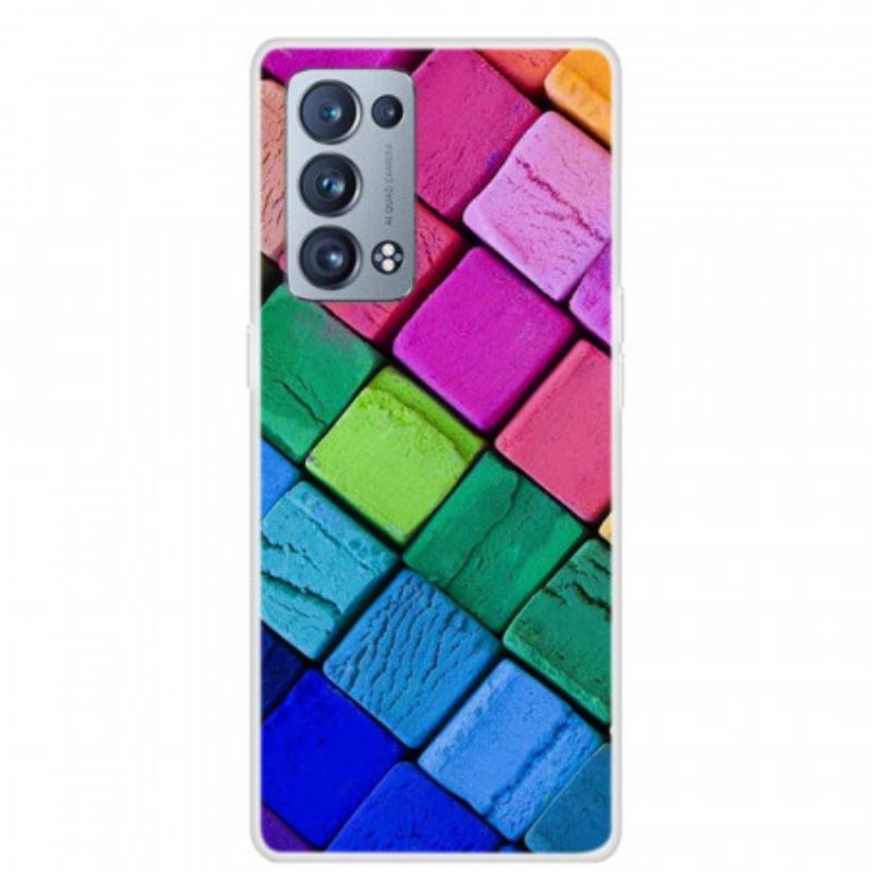 Cover Oppo Reno 6 Pro 5G Farvede Blokke