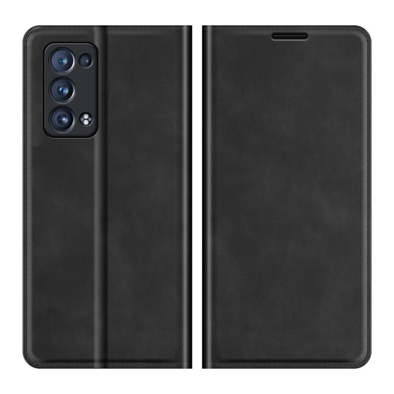 Cover Oppo Reno 6 Pro 5G Flip Cover Blødhed Ved Hudkontakt