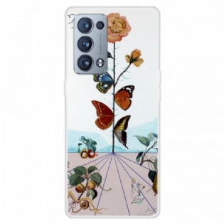 Cover Oppo Reno 6 Pro 5G Naturens Sommerfugle