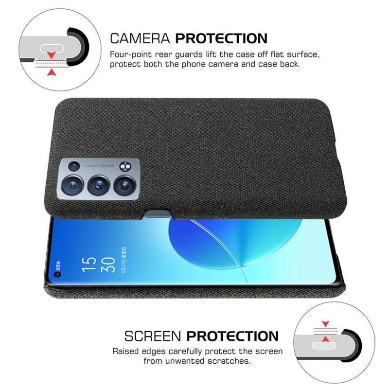 Cover Oppo Reno 6 Pro 5G Stofpolstring