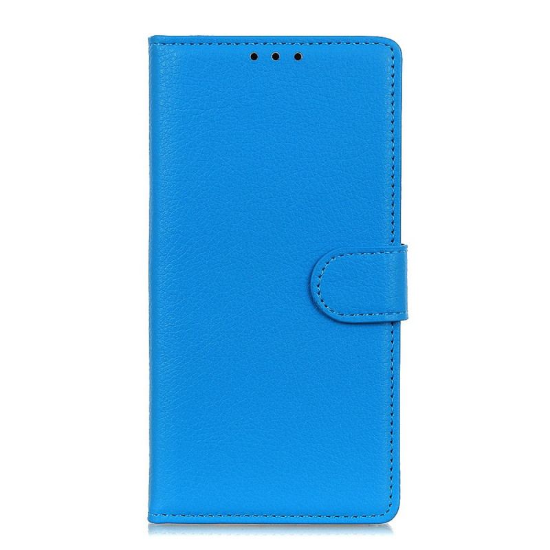 Flip Cover Oppo Reno 6 Pro 5G Litchi Imiteret Læder