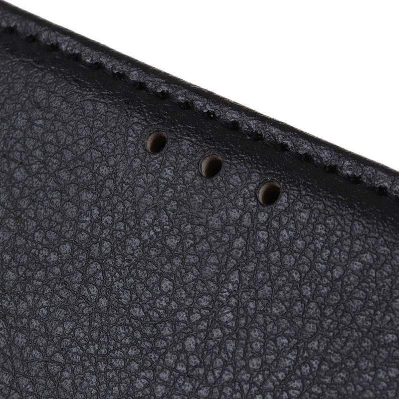 Flip Cover Oppo Reno 6 Pro 5G Litchi Imiteret Læder