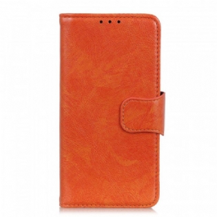 Læder Cover Oppo Reno 6 Pro 5G Orange Split Nappa Læder
