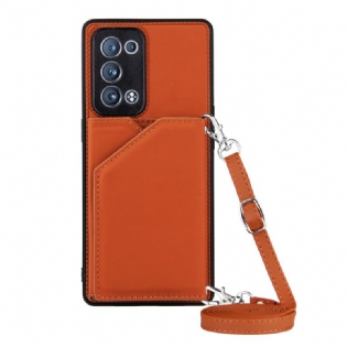 Mobilcover Oppo Reno 6 Pro 5G Kortholder Og Skulderrem