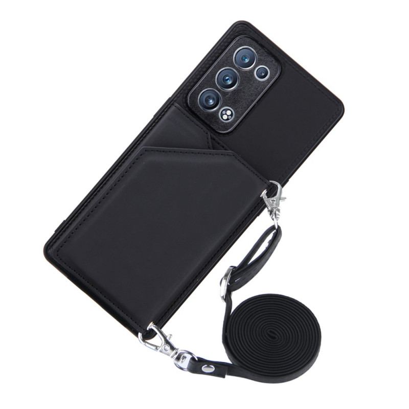 Mobilcover Oppo Reno 6 Pro 5G Kortholder Og Skulderrem