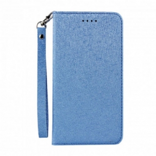 Cover Huawei P40 Pro Flip Cover Blødt Læderstil Med Rem