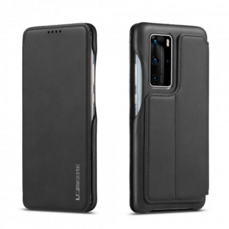 Cover Huawei P40 Pro Flip Cover Lc.imeeke Lædereffekt