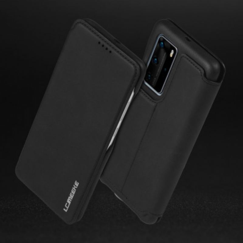 Cover Huawei P40 Pro Flip Cover Lc.imeeke Lædereffekt