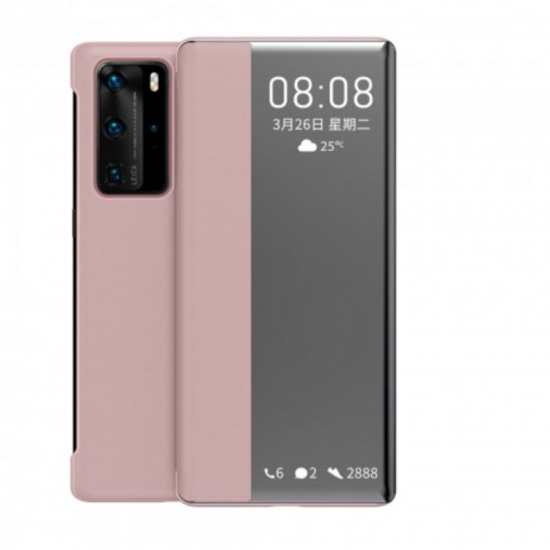 Cover Huawei P40 Pro Tekstureret Kunstlæder