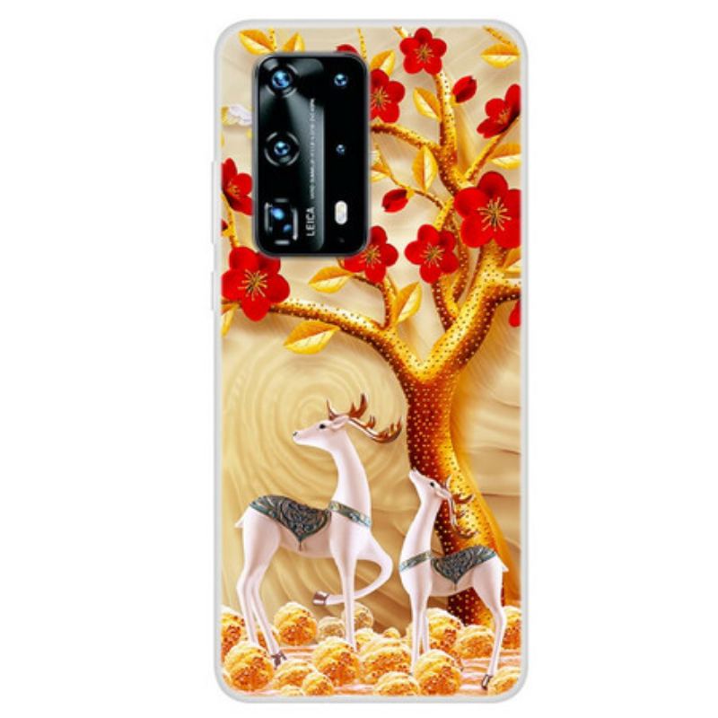 Mobilcover Huawei P40 Pro Gyldent Træ