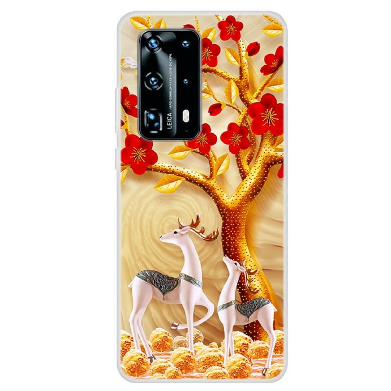 Mobilcover Huawei P40 Pro Gyldent Træ