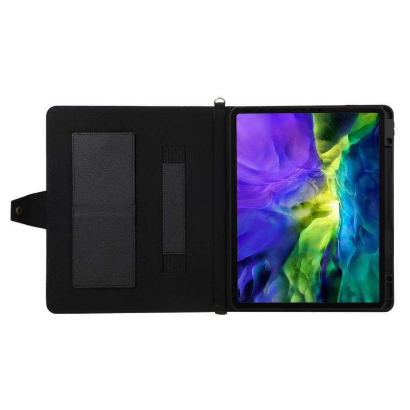 Flip Cover iPad Pro 12.9" (2021) Rfid Skulderrem I Lædereffekt