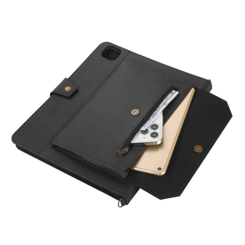 Flip Cover iPad Pro 12.9" (2021) Rfid Skulderrem I Lædereffekt