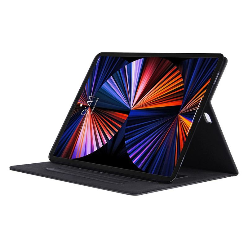 Flip Cover iPad Pro 12.9" (2021) Sølvlås I Imiteret Læder