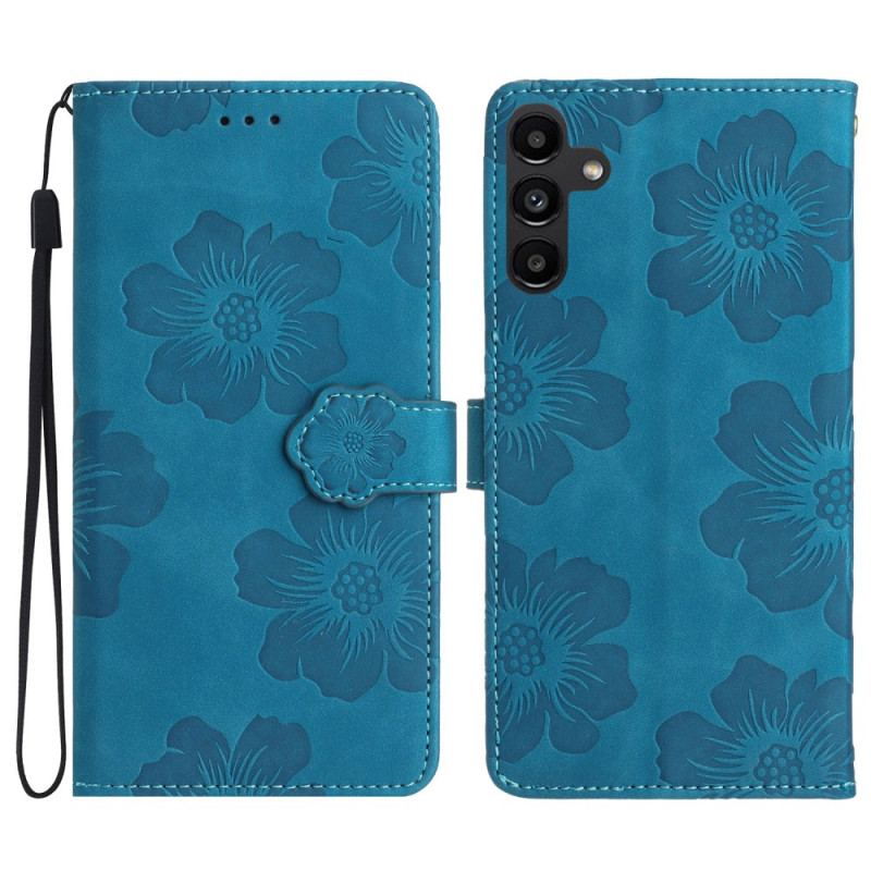 Flip Cover Samsung Galaxy A16 5g Blomsterremsdesign