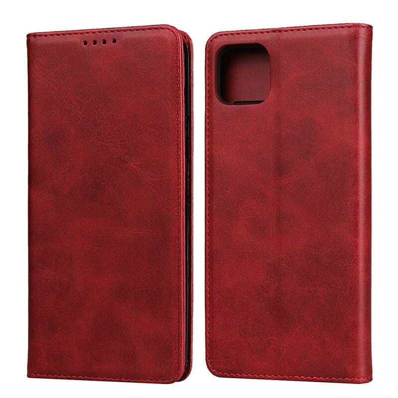 Cover Google Pixel 4 Flip Cover Premium Kunstlædersøm