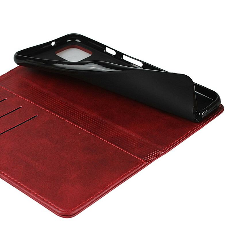 Cover Google Pixel 4 Flip Cover Premium Kunstlædersøm