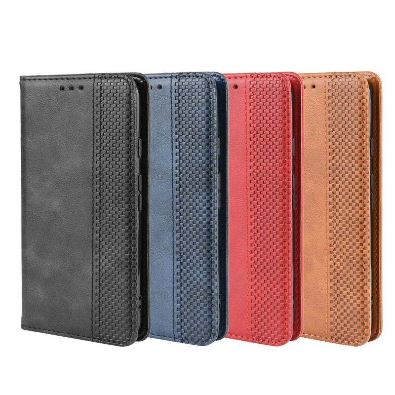 Cover Google Pixel 4 Flip Cover Stiliseret Vintage Lædereffekt
