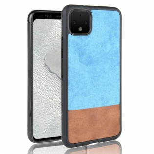 Cover Google Pixel 4 Tofarvet Imiteret Læder