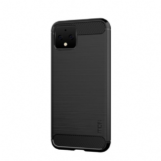 Mobilcover Google Pixel 4 Mofi Børstet Kulfiber