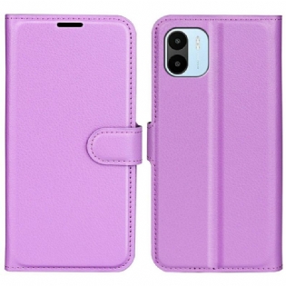 Flip Cover Xiaomi Redmi A1 Klassisk Litchi-lædereffekt