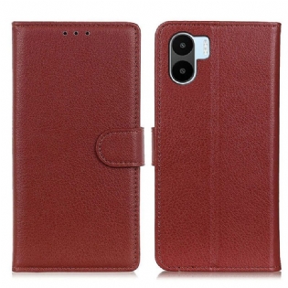 Flip Cover Xiaomi Redmi A1 Litchi Imiteret Læder