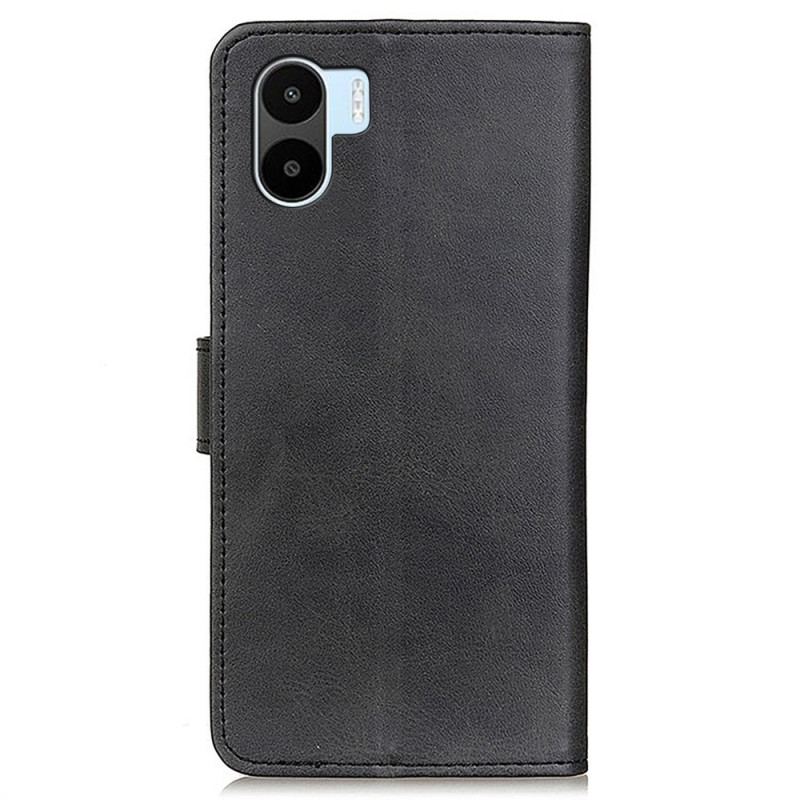 Læder Cover Xiaomi Redmi A1 Mat Retro Lædereffekt