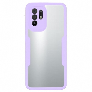 Cover Oppo A94 5G Hybrid Gennemsigtige Farvede Kanter