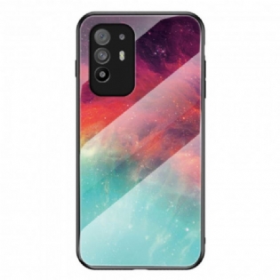 Cover Oppo A94 5G Premium Farver Hærdet Glas