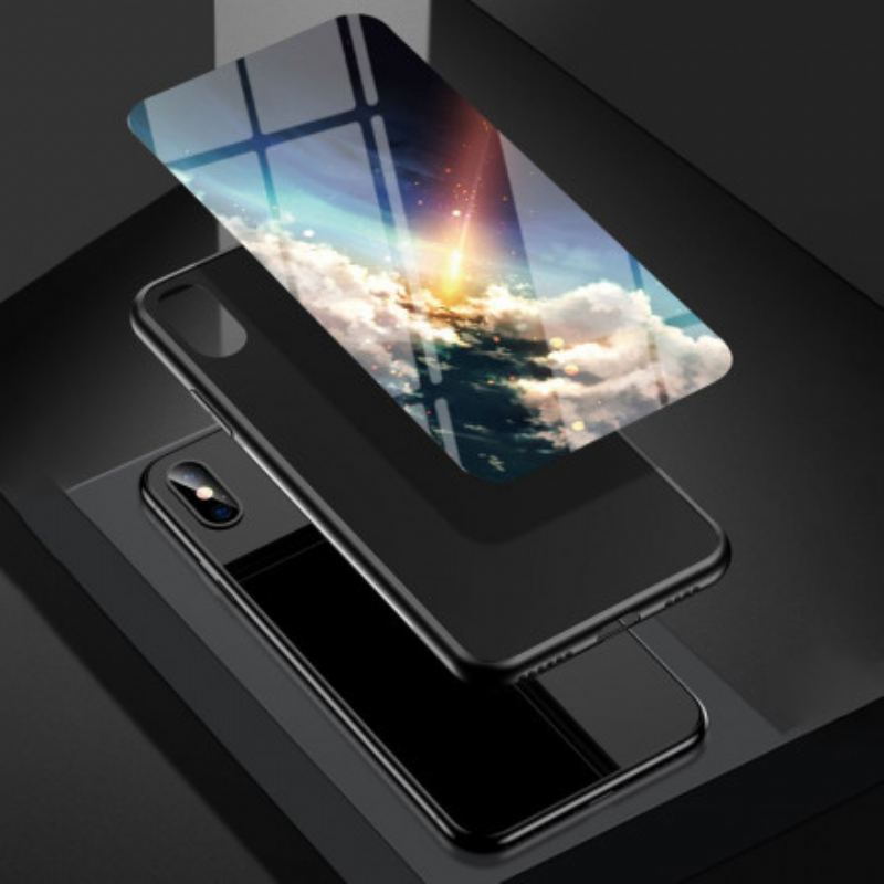Cover Oppo A94 5G Premium Farver Hærdet Glas