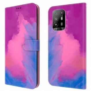 Flip Cover Oppo A94 5G Akvarel