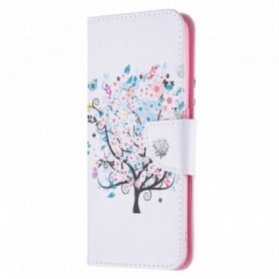 Flip Cover Oppo A94 5G Blomstret Træ