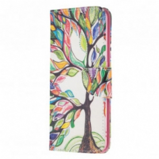 Flip Cover Oppo A94 5G Farverigt Træ