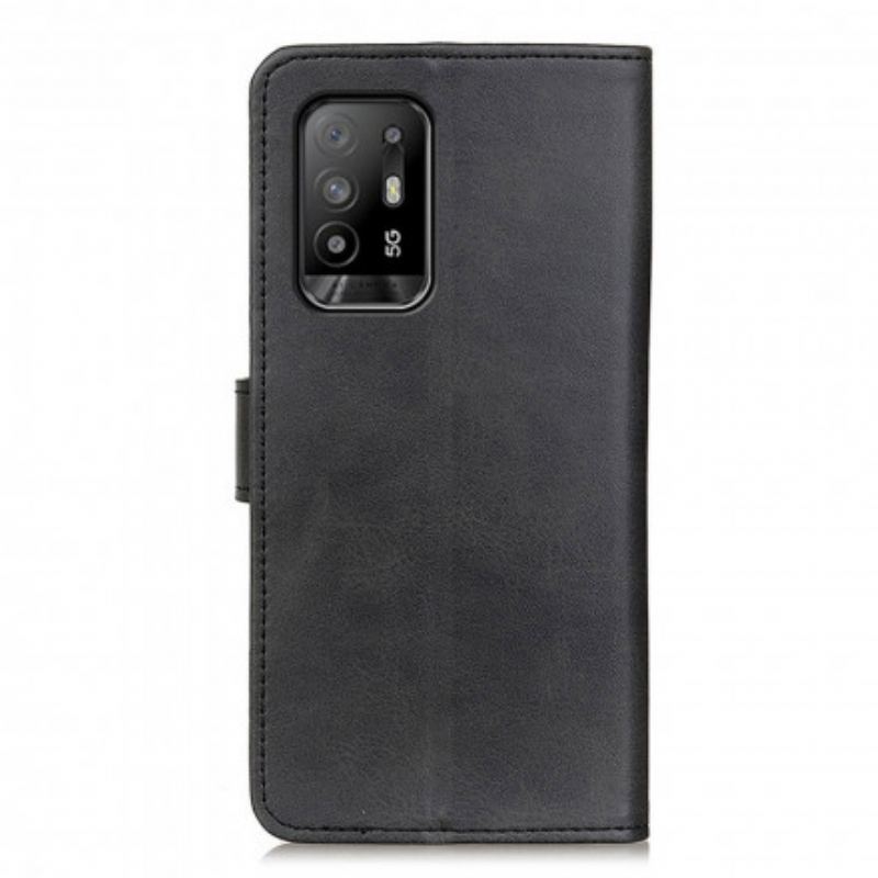 Flip Cover Oppo A94 5G Retro Mat Lædereffekt