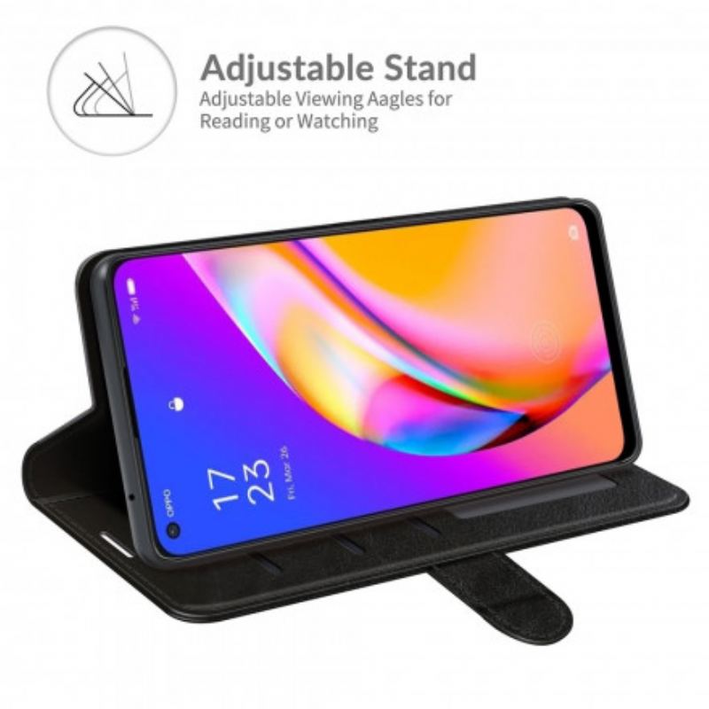 Flip Cover Oppo A94 5G Ultra Imiteret Læder