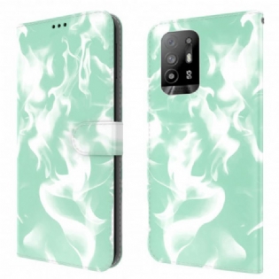 Læder Cover Oppo A94 5G Abstrakt Mønster