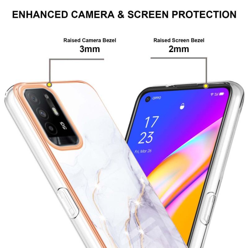 Mobilcover Oppo A94 5G Marmor