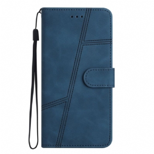 Flip Cover Samsung Galaxy S24 Fe Linjer Og Træk