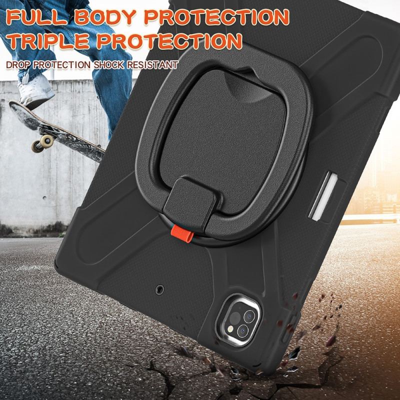 Cover iPad Pro 12.9" (2022) Ultra Resistent Roterende Ring-støtte